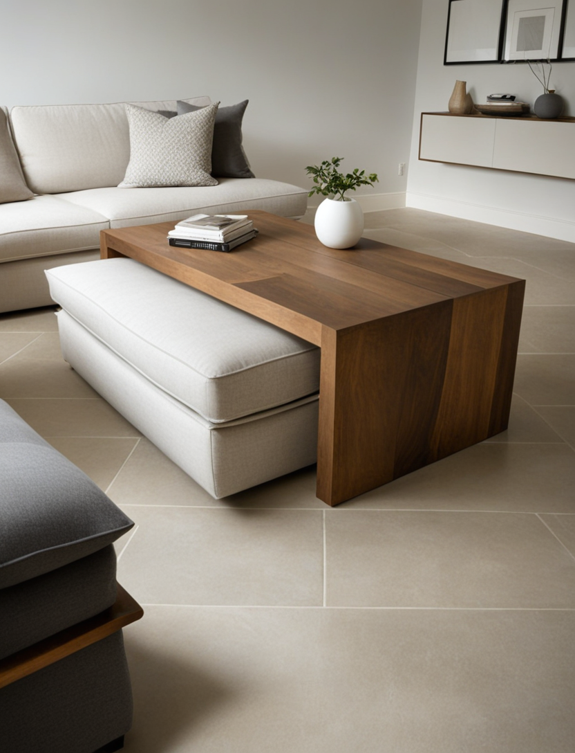 Mesa de Centro Marcela — Madera Minimalista para Sala