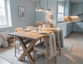 Mesa de Comedor Michel — Madera Maciza Diseño Moderno